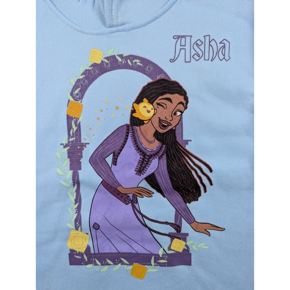 Disney Wish - Asha - Blue Sweatshirt & Pants - Youth - Size 6X - Picture 4 of 14